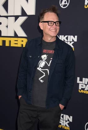 LOS ANGELES, CA -SEPTEMBER 24: Mark Hoppus pictured at the Linkin Park: Unshatter premiere at AMC The Grove 14 in Los Angeles, California. Copyright: xJeffreyxMayer MediaPunchx