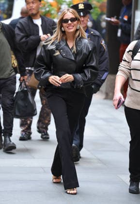 Sienna Miller Out - NYC Actress Sienna Miller is all smiling with two different outfits on her way to the Today show at NBC studio in New York on September 24, 2026. Photo by Dylan Travis ABACAPRESS.COM New York city NY United States  Copyright: xDylanxTravis ABACAx