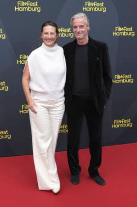 Catrin Striebeck and Jonas Landerschier at the festival opening, featuring the premiere of the feature film *The Idiots* at the 34th Filmfest Hamburg 2026 at Cinemaxx Dammtor in Hamburg, September 24, 2026 Foto:xgbrcix xFuturexImagex filmfest_hh_6717