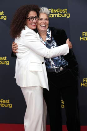 Malika Rabahallah and Sarah Wiener at the festival opening, featuring the premiere of the feature film *The Idiots* at the 34th Filmfest Hamburg 2026 at Cinemaxx Dammtor in Hamburg, September 24, 2026 Foto:xgbrcix xFuturexImagex filmfest_hh_6738