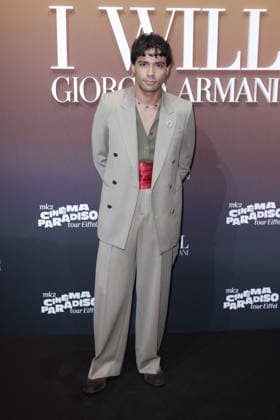 Cinema Paradiso - Giorgio Armani Party - Paris Mayer of Secret Story 2025 attends Armani Beauty party held at the Eiffel Tower in Paris, France on September 24, 2026, marking the opening night of the first edition of the Cinema Paradiso Tour Eiffel festival, organized by mk2 in the Salle Gustave Eiffel on the monument s first floor, as Armani Beauty celebrates the launch of its new men s fragrance I Will with campaign face actor Jonathan Bailey in attendance. Photo by David Boyer ABACAPRESS.COM Paris France  Copyright: xBoyerxDavid ABACAx