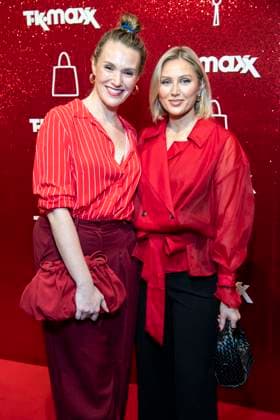ABB TKMAXX: Anna Hofbauer and Sissi Melzer appeared on the red carpet at the grand reopening of the TK Maxx store on Alexanderplatz on September 24, 2026, in Berlin, Germany