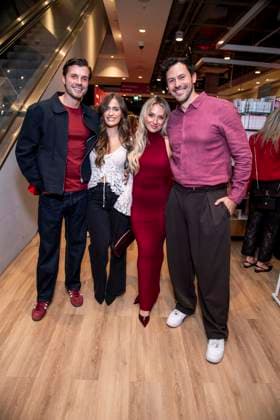 ABB TKMAXX: Tim Reitz, Vivien Grabatis, Jenny Köpper, and Sebastian Klaus appeared on the red carpet at the grand reopening of the TK Maxx store on Alexanderplatz on September 24, 2026, in Berlin, Germany