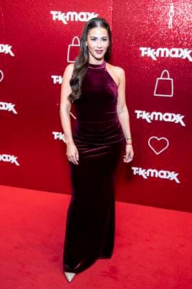 ABB TKMAXX Sarah Engels appeared on the red carpet at the grand reopening of the TK Maxx store on Alexanderplatz on September 24, 2026, in Berlin, Germany