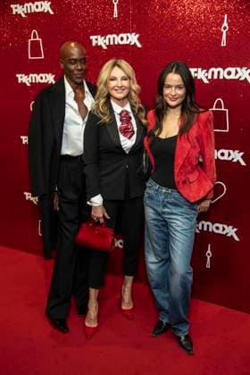 ABB TKMAXX: Bruce Darnell, Frauke Ludowig, and Nele Ludowig Roeffen appeared on the red carpet at the grand reopening of the TK Maxx store on Alexanderplatz on September 24, 2026, in Berlin, Germany