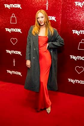 ABB TKMAXX s Anna Ermakova made a guest appearance on the red carpet at the grand reopening of the TK Maxx store on Alexanderplatz on September 24, 2026, in Berlin, Germany