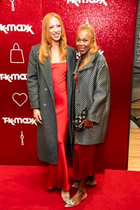 ABB TKMAXX Anna Ermakova and her mother, Angela Ermakova, appeared on the red carpet at the grand reopening of the TK Maxx store on Alexanderplatz on September 24, 2026, in Berlin, Germany