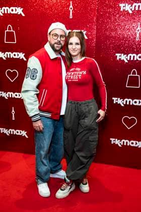 ABB TKMAXX: Felix von Jascheroff and Alexandra Sophie appeared on the red carpet at the grand reopening of the TK Maxx store on Alexanderplatz on September 24, 2026, in Berlin, Germany