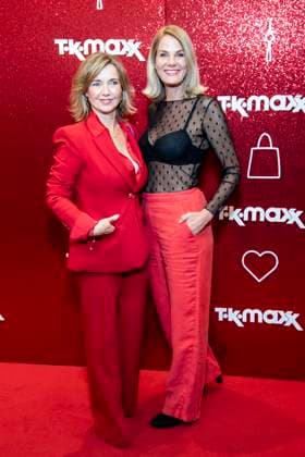 ABB TKMAXX s Tina Ruland and her companion appeared on the red carpet at the grand reopening of the TK Maxx store on Alexanderplatz on September 24, 2026, in Berlin, Germany