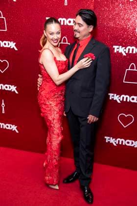ABB TKMAXX: Oana Nechiti and Erich Klann were guests on the red carpet at the grand reopening of the TK Maxx store on Alexanderplatz on September 24, 2026, in Berlin, Germany