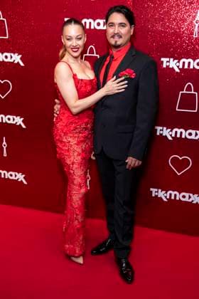 ABB TKMAXX: Oana Nechiti and Erich Klann were guests on the red carpet at the grand reopening of the TK Maxx store on Alexanderplatz on September 24, 2026, in Berlin, Germany