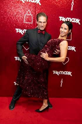 ABB TKMAXX s Christian Polanc and Laura Brand appeared on the red carpet at the grand reopening of the TK Maxx store on Alexanderplatz on September 24, 2026, in Berlin, Germany