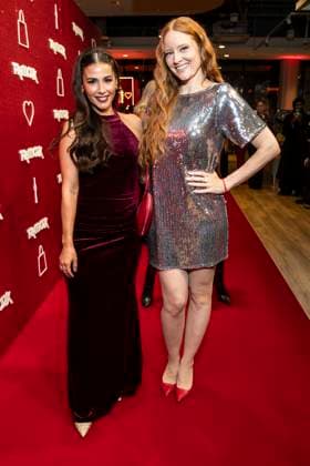 ABB TKMAXX: Sarah Engels and Barbara Meier appeared on the red carpet at the grand reopening of the TK Maxx store on Alexanderplatz on September 24, 2026, in Berlin, Germany