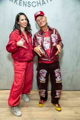 ABB TKMAXX Sila Sahin, accompanied by her father Zeki Sahin, appeared on the red carpet at the grand reopening of the TK Maxx store on Alexanderplatz on September 24, 2026, in Berlin, Germany
