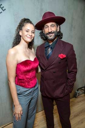 ABB TKMAXX Betty Taube and Massimo Sinato were guests on the red carpet at the grand reopening of the TK Maxx store on Alexanderplatz on September 24, 2026, in Berlin, Germany