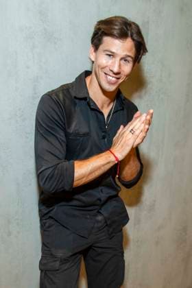 ABB TKMAXX Joel Mattli appears on the red carpet at the grand reopening of the TK Maxx store at Alexanderplatz on September 24, 2026, in Berlin, Germany