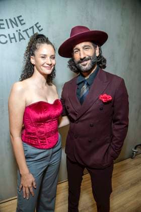 ABB TKMAXX Betty Taube and Massimo Sinato appeared on the red carpet at the grand reopening of the TK Maxx store on Alexanderplatz on September 24, 2026, in Berlin, Germany