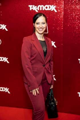 ABB TKMAXX Nadja Jo Klapper makes a guest appearance on the red carpet at the grand reopening of the TK Maxx store on Alexanderplatz on September 24, 2026, in Berlin, Germany