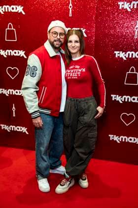 ABB TKMAXX: Felix von Jascheroff and Alexandra Sophie appeared on the red carpet at the grand reopening of the TK Maxx store on Alexanderplatz on September 24, 2026, in Berlin, Germany