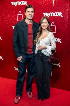 ABB TKMAXX: Tim Reitz and Vivien Grabatis appeared on the red carpet at the grand reopening of the TK Maxx store on Alexanderplatz on September 24, 2026, in Berlin, Germany