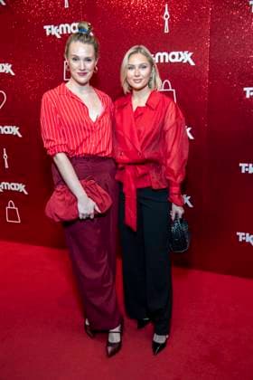 ABB TKMAXX: Anna Hofbauer and Sissi Melzer appeared on the red carpet at the grand reopening of the TK Maxx store on Alexanderplatz on September 24, 2026, in Berlin, Germany