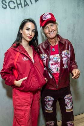 ABB TKMAXX Sila Sahin, accompanied by her father Zeki Sahin, appeared on the red carpet at the grand reopening of the TK Maxx store on Alexanderplatz on September 24, 2026, in Berlin, Germany