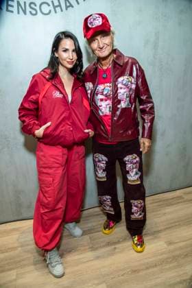 ABB TKMAXX Sila Sahin, accompanied by her father Zeki Sahin, appeared on the red carpet at the grand reopening of the TK Maxx store on Alexanderplatz on September 24, 2026, in Berlin, Germany