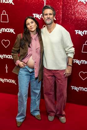 ABB TKMAXX s Chryssanthi Kavazi and Tom Beck appeared on the red carpet at the grand reopening of the TK Maxx store on Alexanderplatz on September 24, 2026, in Berlin, Germany