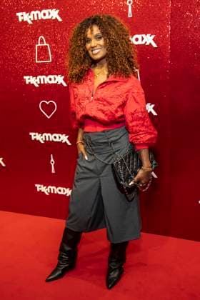 ABB TKMAXX Daisy Dee makes a guest appearance on the red carpet at the grand reopening of the TK Maxx store on Alexanderplatz on September 24, 2026, in Berlin, Germany