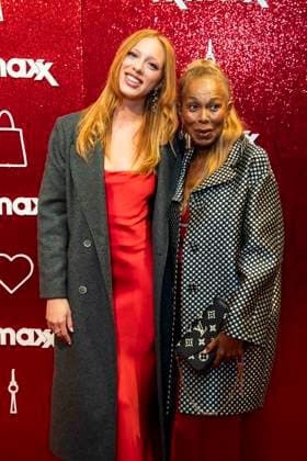 ABB TKMAXX Anna Ermakova and her mother, Angela Ermakova, appeared on the red carpet at the grand reopening of the TK Maxx store on Alexanderplatz on September 24, 2026, in Berlin, Germany