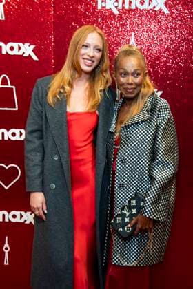 ABB TKMAXX Anna Ermakova and her mother, Angela Ermakova, appeared on the red carpet at the grand reopening of the TK Maxx store on Alexanderplatz on September 24, 2026, in Berlin, Germany