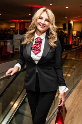 ABB TKMAXX Frauke Ludowig on the red carpet at the grand reopening of the TK Maxx store on Alexanderplatz on September 24, 2026, in Berlin, Germany