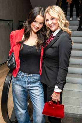 ABB TKMAXX Nele Ludowig Roeffen and Frauke Ludowig, mother and daughter, appeared on the red carpet at the grand reopening of the TK Maxx store on Alexanderplatz on September 24, 2026, in Berlin, Germany