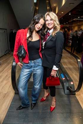 ABB TKMAXX Nele Ludowig Roeffen and Frauke Ludowig, mother and daughter, appear on the red carpet at the grand reopening of the TK Maxx store on Alexanderplatz on September 24, 2026, in Berlin, Germany