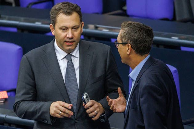 Lars Klingbeil (SPD), Federal Minister of Finance, in the German Bundestag on September 25, 2026, in Berlin, Berlin, Berlin, Germany, Bundestag