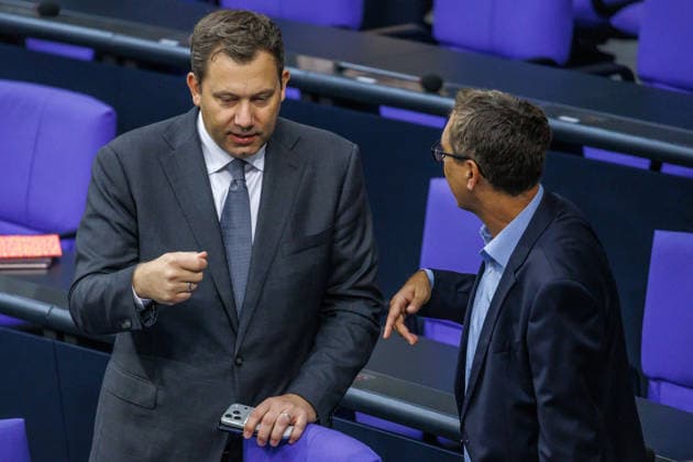 Lars Klingbeil (SPD), Federal Minister of Finance, in the German Bundestag on September 25, 2026, in Berlin, Berlin, Berlin, Germany, Bundestag