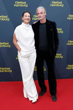 Catrin Striebeck and Jonas Landerschier at the festival opening, featuring the premiere of the feature film *The Idiot* at the 34th Filmfest Hamburg 2026 at Cinemaxx Dammtor in Hamburg, September 24, 2026 Foto:xC.xTamckex xFuturexImagex filmfest_hh_6815