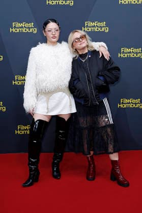 Mulay and Josi Miller at the festival opening, featuring the premiere of the feature film *The Idiots* at the 34th Filmfest Hamburg 2026 at Cinemaxx Dammtor in Hamburg, September 24, 2026 Foto:xC.xTamckex xFuturexImagex filmfest_hh_6893
