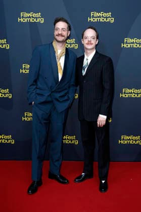 Fridolin Sandmeyer and Merlin Sandmeyer at the festival opening, featuring the premiere of the feature film *The Idiots* at the 34th Filmfest Hamburg 2026 at Cinemaxx Dammtor in Hamburg, September 24, 2026 Foto:xC.xTamckex xFuturexImagex filmfest_hh_6908