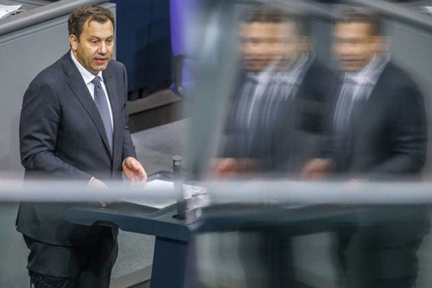 Lars Klingbeil (SPD), Federal Minister of Finance, in the German Bundestag on September 25, 2026, in Berlin, Berlin, Berlin, Germany, Bundestag