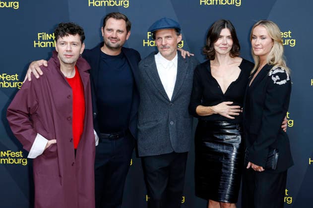 Christian Friedel, Michal Englert, Malgorzata Szumowska, and the cast and crew at the festival opening, featuring the premiere of the feature film *The Idiots* at the 34th Filmfest Hamburg 2026 at Cinemaxx Dammtor in Hamburg, September 24, 2026 Foto:xC.xTamckex xFuturexImagex filmfest_hh_6941