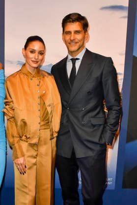 ABB GUERLAIN Olivia Palermo and Johannes Huebl, models, attended the celebration marking the launch of the Maison Guerlain brand at the Lofthouse on September 24, 2026, in Düsseldorf. Guerlain is a French cosmetics company based in North Rhine-Westphalia, Germany.