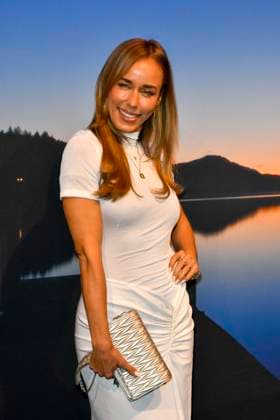 ABB GUERLAIN: Annemarie Carpendale, solo guest performer at the launch event for the Maison Guerlain brand at the Lofthouse on September 24, 2026, in Düsseldorf. Guerlain is a French cosmetics company based in North Rhine-Westphalia, Germany.