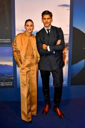 ABB GUERLAIN Olivia Palermo and Johannes Huebl attended the launch party for the Maison Guerlain brand at the Lofthouse on September 24, 2026, in Düsseldorf. Guerlain is a French cosmetics company based in North Rhine-Westphalia, Germany.