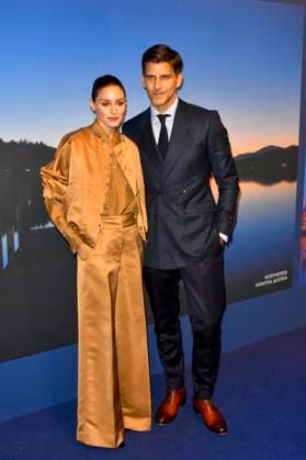 ABB GUERLAIN Olivia Palermo and Johannes Huebl attended the launch party for the Maison Guerlain brand at the Lofthouse on September 24, 2026, in Düsseldorf. Guerlain is a French cosmetics company based in North Rhine-Westphalia, Germany.