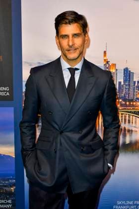 ABB GUERLAIN Johannes Huebl, model, attended the celebration marking the launch of the Maison Guerlain brand at the Lofthouse on September 24, 2026, in Düsseldorf. Guerlain is a French cosmetics company based in North Rhine-Westphalia, Germany.