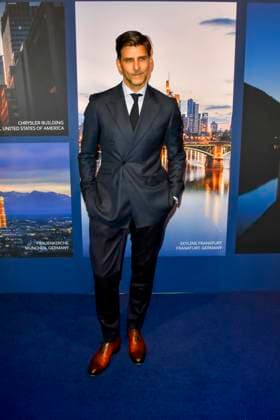 ABB GUERLAIN Johannes Huebl, model, attended the celebration marking the launch of the Maison Guerlain brand at the Lofthouse on September 24, 2026, in Düsseldorf. Guerlain is a French cosmetics company based in North Rhine-Westphalia, Germany.