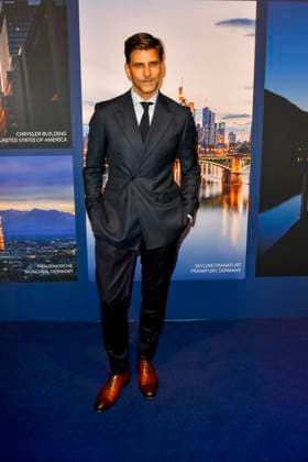 ABB GUERLAIN Johannes Huebl, model, attended the celebration marking the launch of the Maison Guerlain brand at the Lofthouse on September 24, 2026, in Düsseldorf. Guerlain is a French cosmetics company based in North Rhine-Westphalia, Germany.