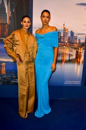 ABB GUERLAIN Rebecca Mir and Olivia Palermo, models, attended the celebration marking the launch of the Maison Guerlain brand at the Lofthouse on September 24, 2026, in Düsseldorf. Guerlain is a French cosmetics company based in North Rhine-Westphalia, Germany.