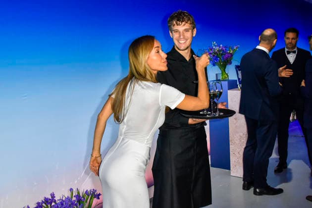 ABB GUERLAIN: Annemarie Carpendale, solo guest performer at the launch event for the Maison Guerlain brand at the Lofthouse on September 24, 2026, in Düsseldorf. Guerlain is a French cosmetics company based in North Rhine-Westphalia, Germany.